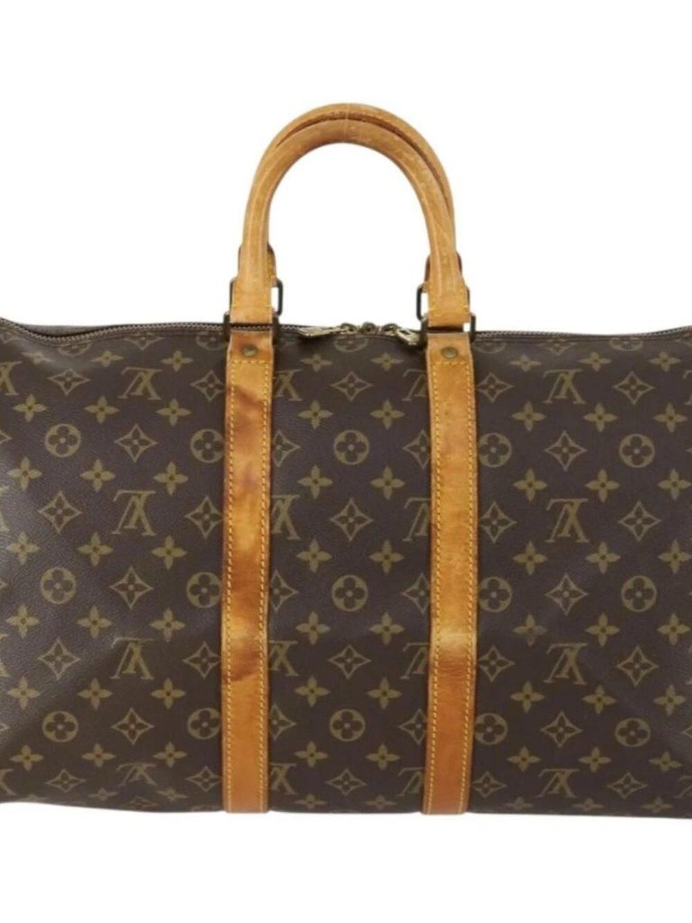 LOUIS VUITTON Monogram Keepall 45 Boston Bag M41428 LV Auth 158284 - Picture 3 of 16